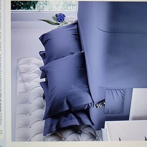 DreamCare dark gray luxury cooling King sheets 6pc set 21" extra deep pocket New